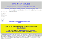 Desktop Screenshot of do-not-call.com